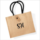 Personalised Jute Beach Bag
