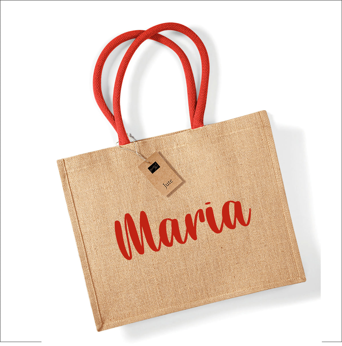 Personalised Jute Beach Bag