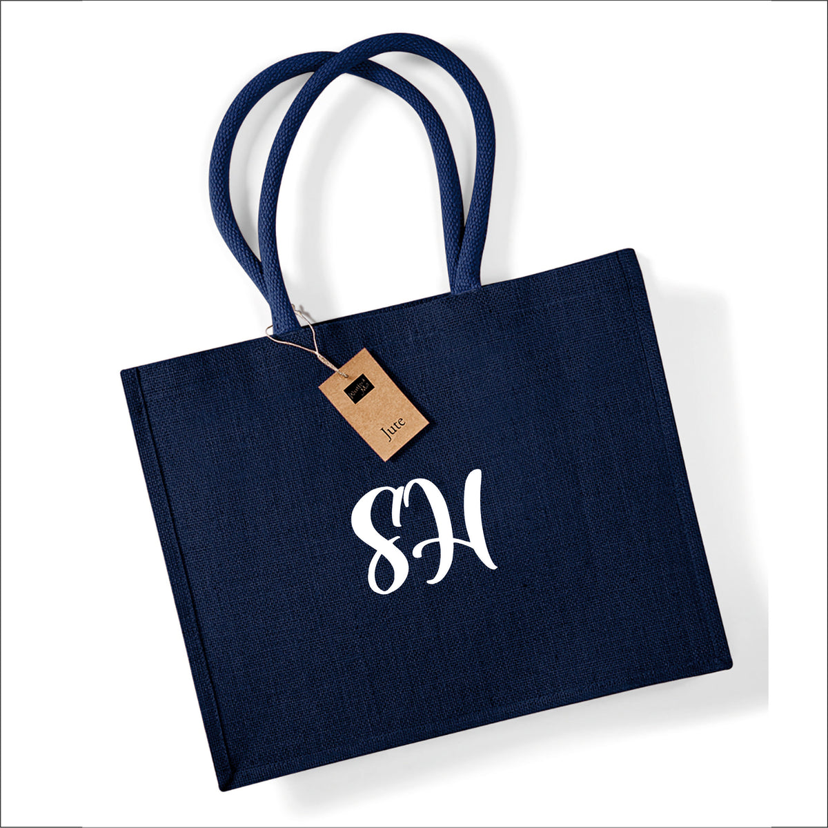 Personalised Jute Beach Bag
